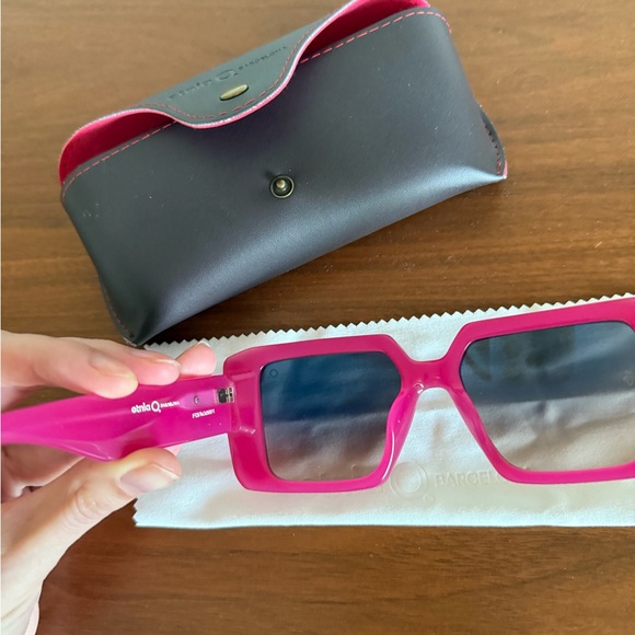 Pink Etnia Barcelona oversized square designer sunglasses - Picture 3 of 5